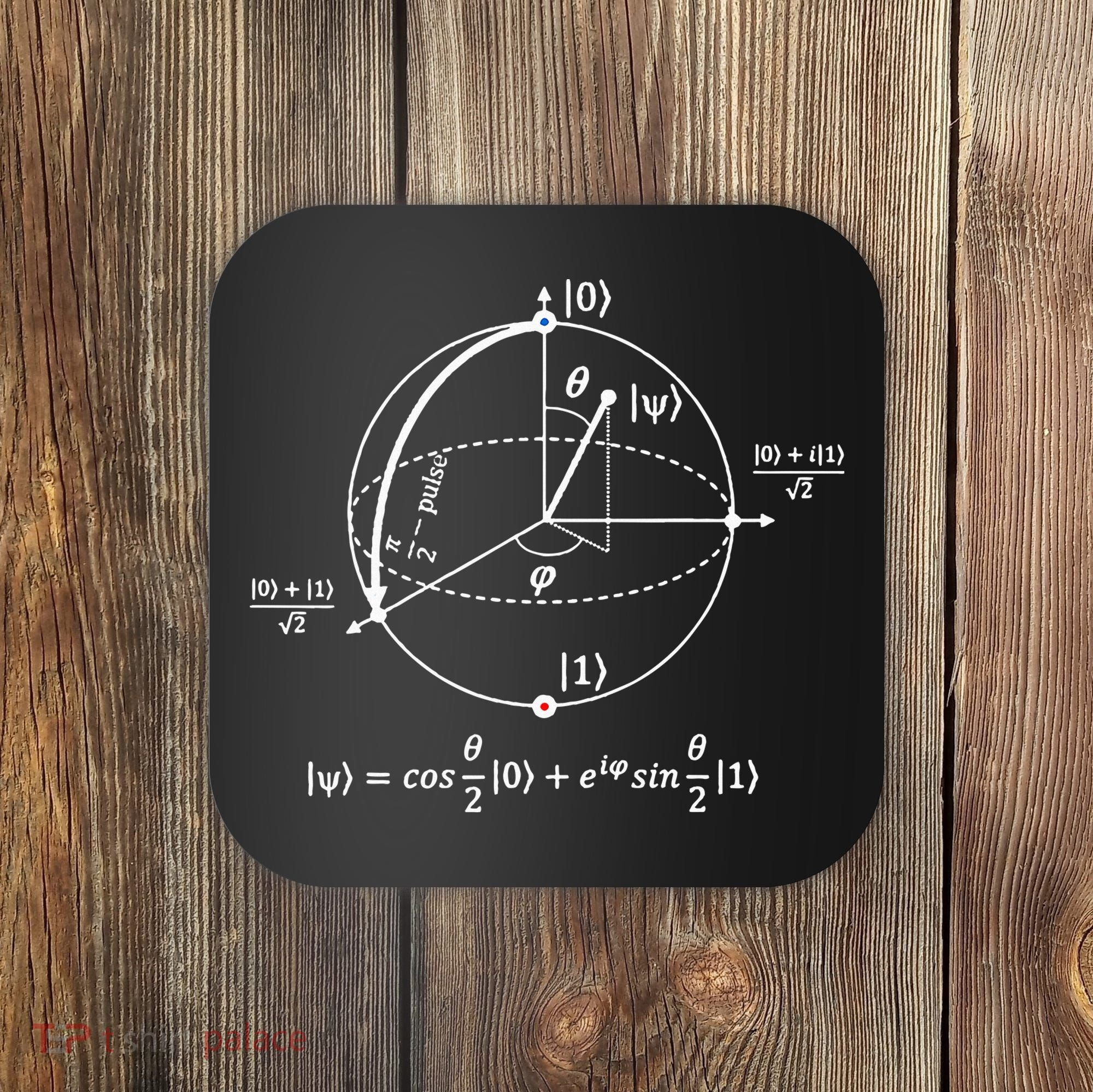 Bloch Sphere Of Quantum Information Physics And Science Coaster
