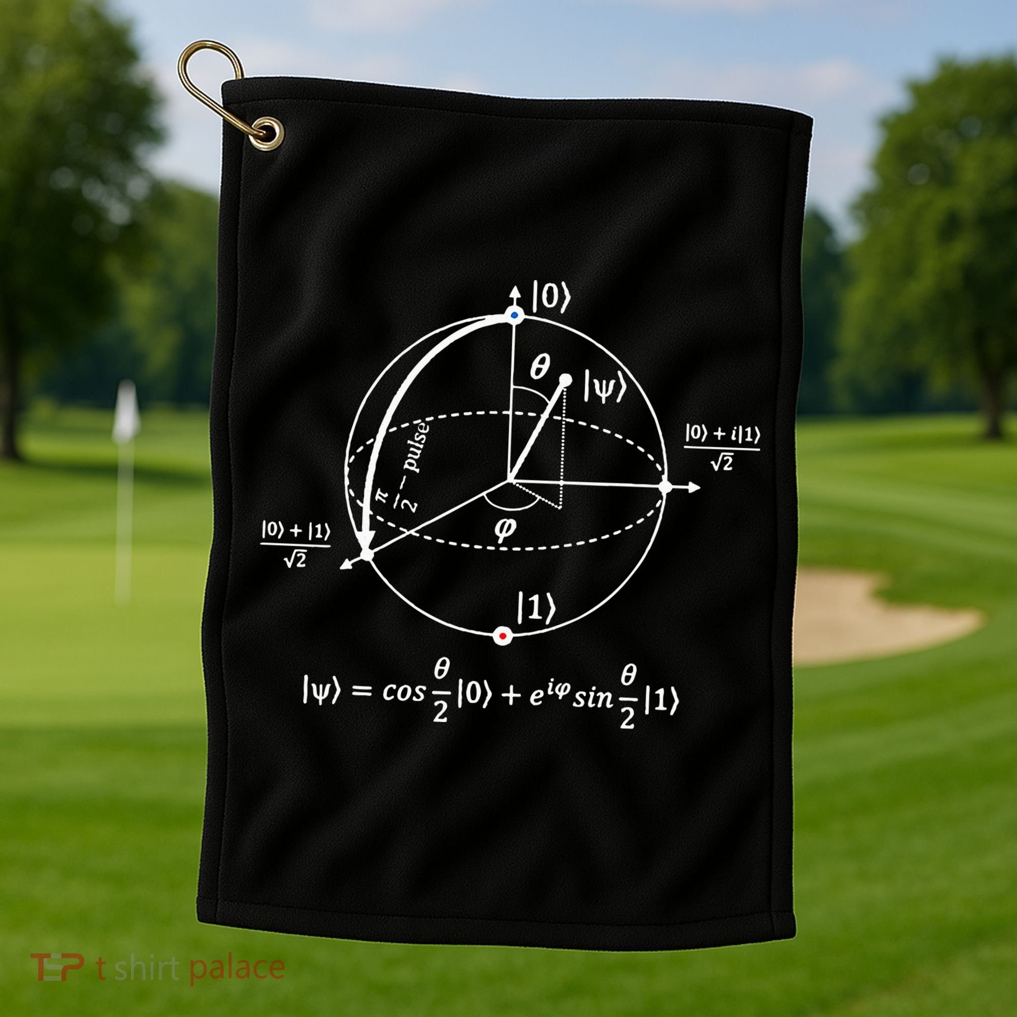 Bloch Sphere Of Quantum Information Physics And Science Golf Towel
