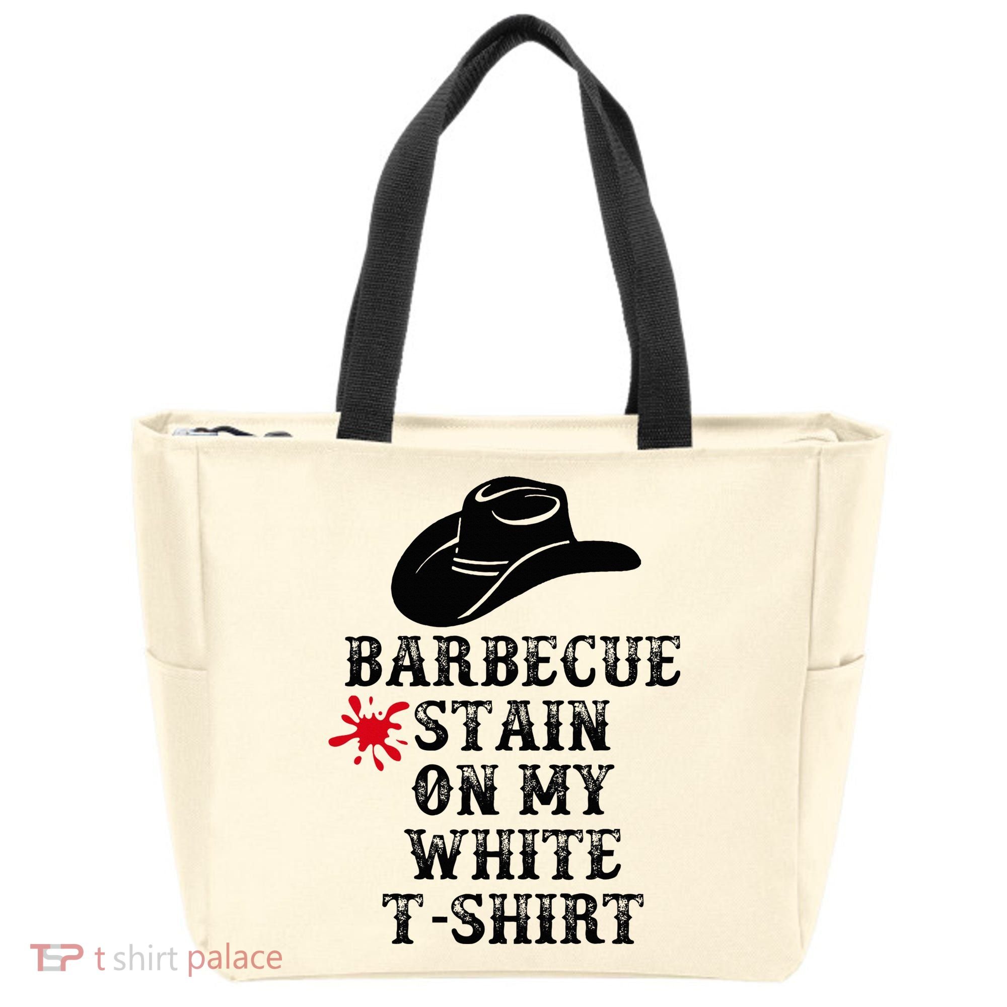 Barbecue Stain On My White Country Western Tote Bag