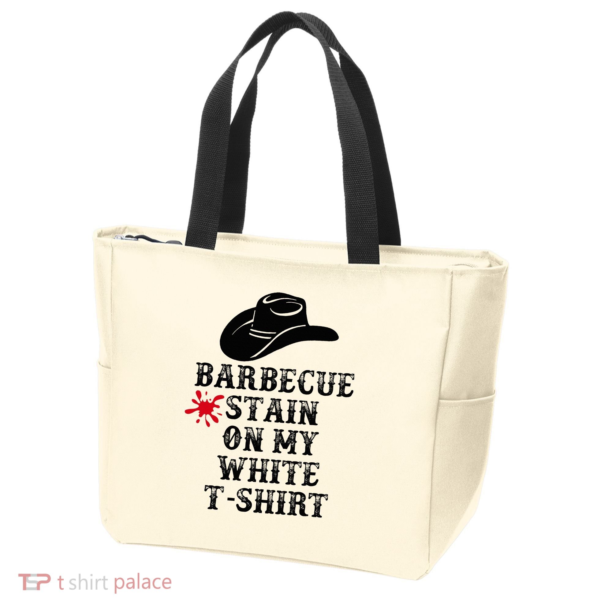 Barbecue Stain On My White Country Western Tote Bag