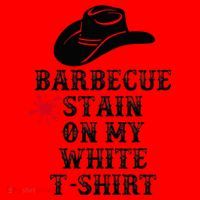 Barbecue Stain On My White Country Western Santa Hat thumb 1