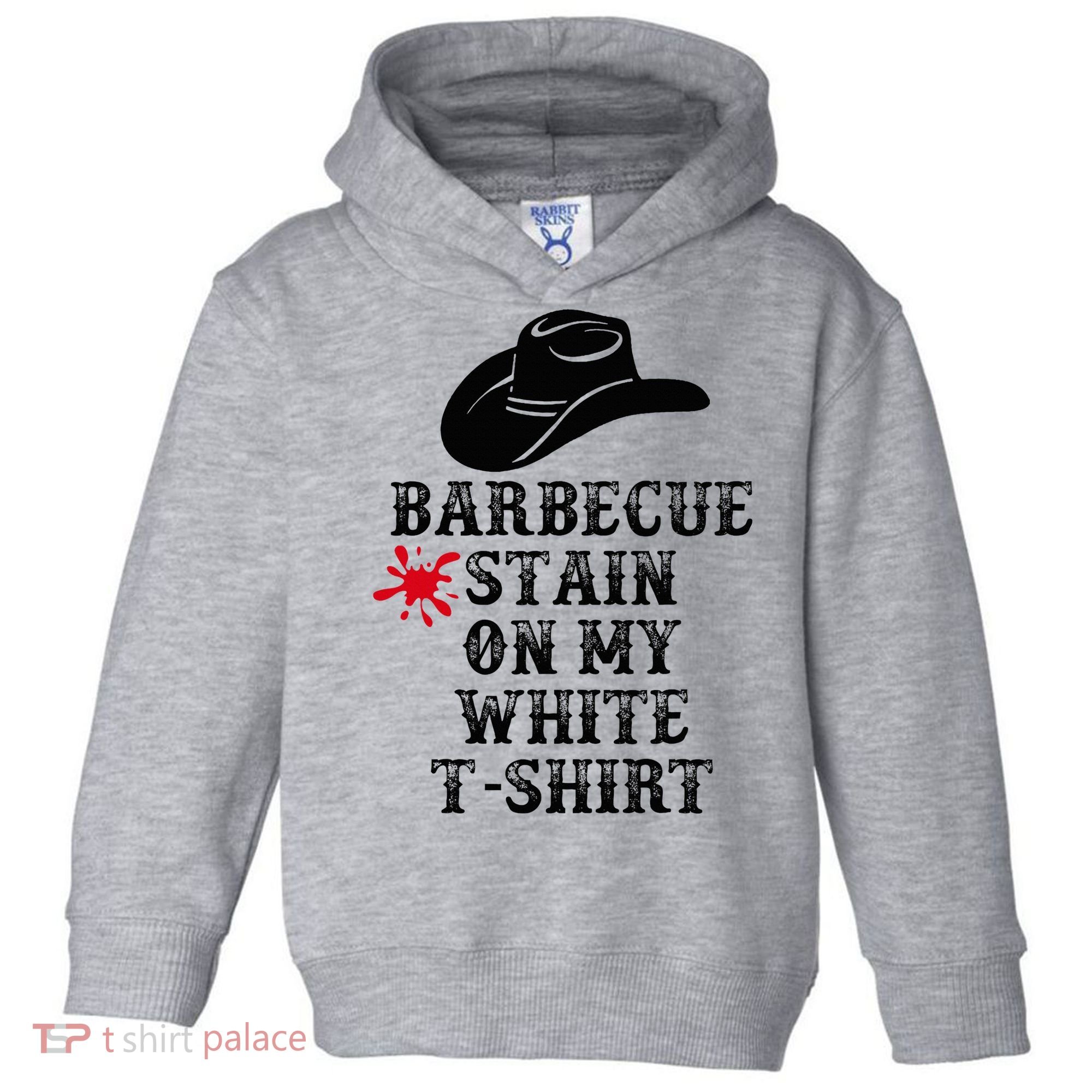 Barbecue Stain On My White Country Western Toddler Hoodie