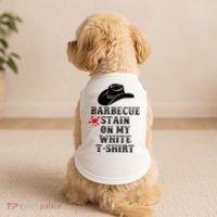 Barbecue Stain On My White Country Western Doggie Tank thumb 2