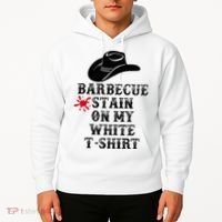 Barbecue Stain On My White Country Western Hoodie thumb 2