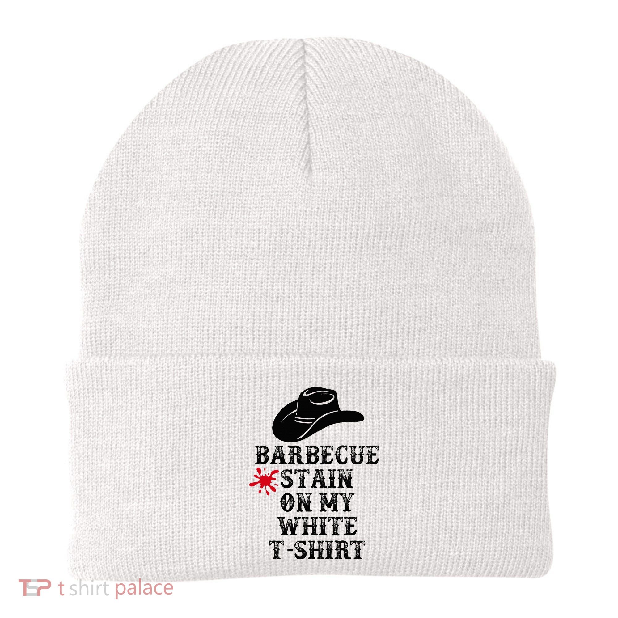 Barbecue Stain On My White Country Western Beanie