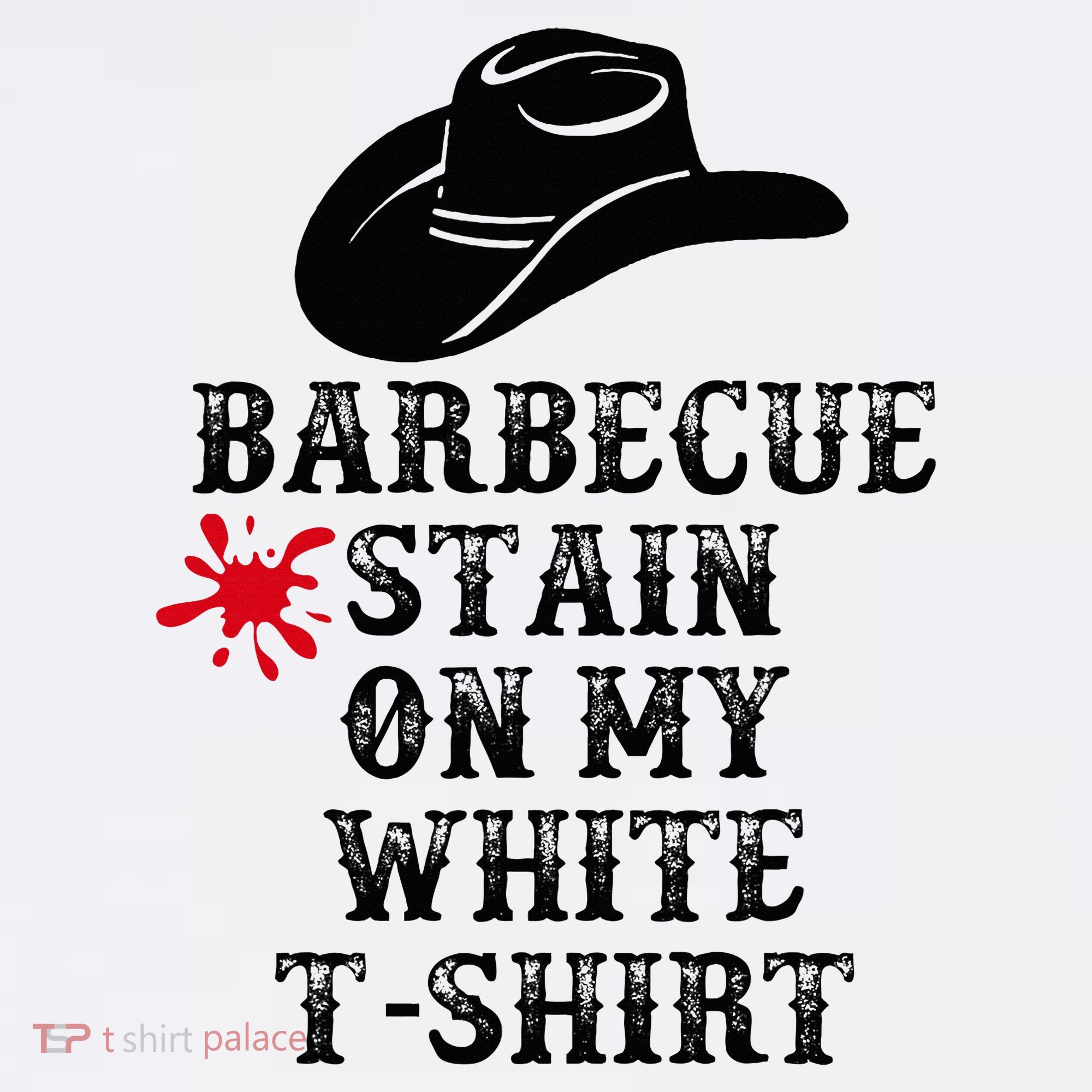 Barbecue Stain On My White Country Western Women's Hoodie