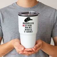 Barbecue Stain On My White Country Western Tumbler thumb 2