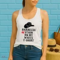 Barbecue Stain On My White Country Western Women's Tank Top thumb 2