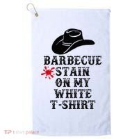 Barbecue Stain On My White Country Western Golf Towel thumb 0