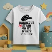 Barbecue Stain On My White Country Western Toddler T-Shirt thumb 3