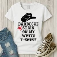 Barbecue Stain On My White Country Western Women's T-Shirt thumb 3