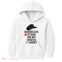 Barbecue Stain On My White Country Western Kids Hoodie thumb 0