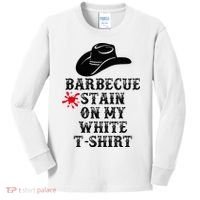 Barbecue Stain On My White Country Western Kids Long Sleeve Shirt thumb 0