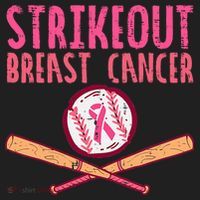 Baseball Strike Out Breast Cancer Women's Sweatshirt thumb 2