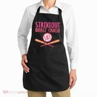 Baseball Strike Out Breast Cancer Apron thumb 2