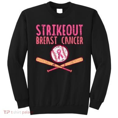 Baseball Strike Out Breast Cancer Sweatshirt
