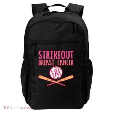 Baseball Strike Out Breast Cancer Backpack