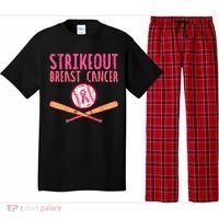 Baseball Strike Out Breast Cancer Pajama Set thumb 0