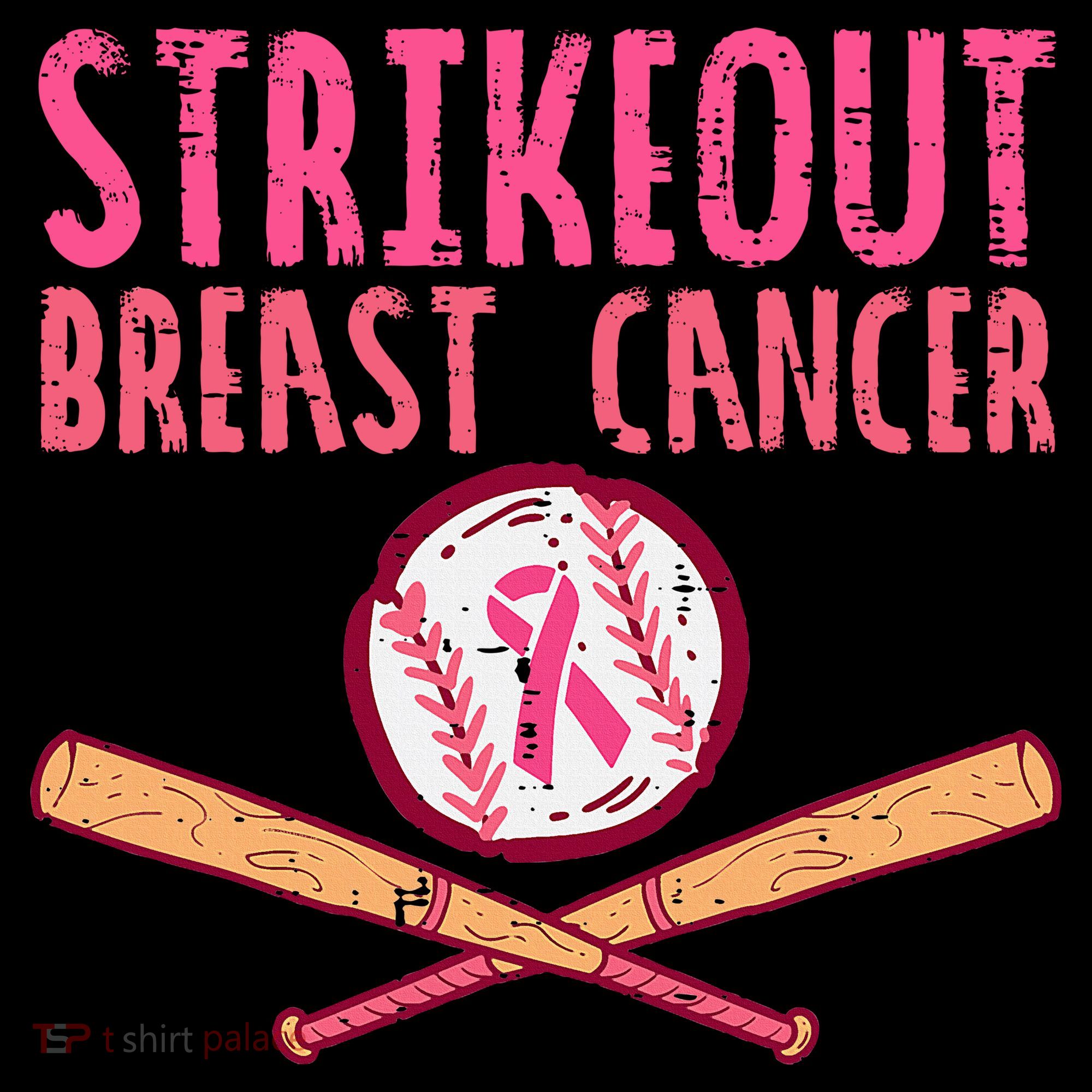 Baseball Strike Out Breast Cancer Mousepad