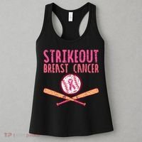Baseball Strike Out Breast Cancer Women's Tank Top thumb 3