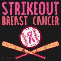 Baseball Strike Out Breast Cancer Kids Sweatshirt thumb 2