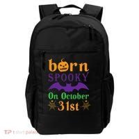 Born Spooky On Halloween October 31 Birthday Party Backpack thumb 0