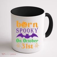 Born Spooky On Halloween October 31 Birthday Party Coffee Mug thumb 1