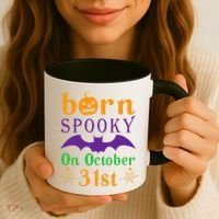 Born Spooky On Halloween October 31 Birthday Party Coffee Mug thumb 3