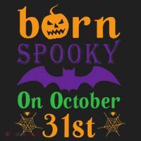 Born Spooky On Halloween October 31 Birthday Party Beanie thumb 2
