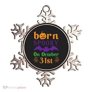 Born Spooky On Halloween October 31 Birthday Party Ornament