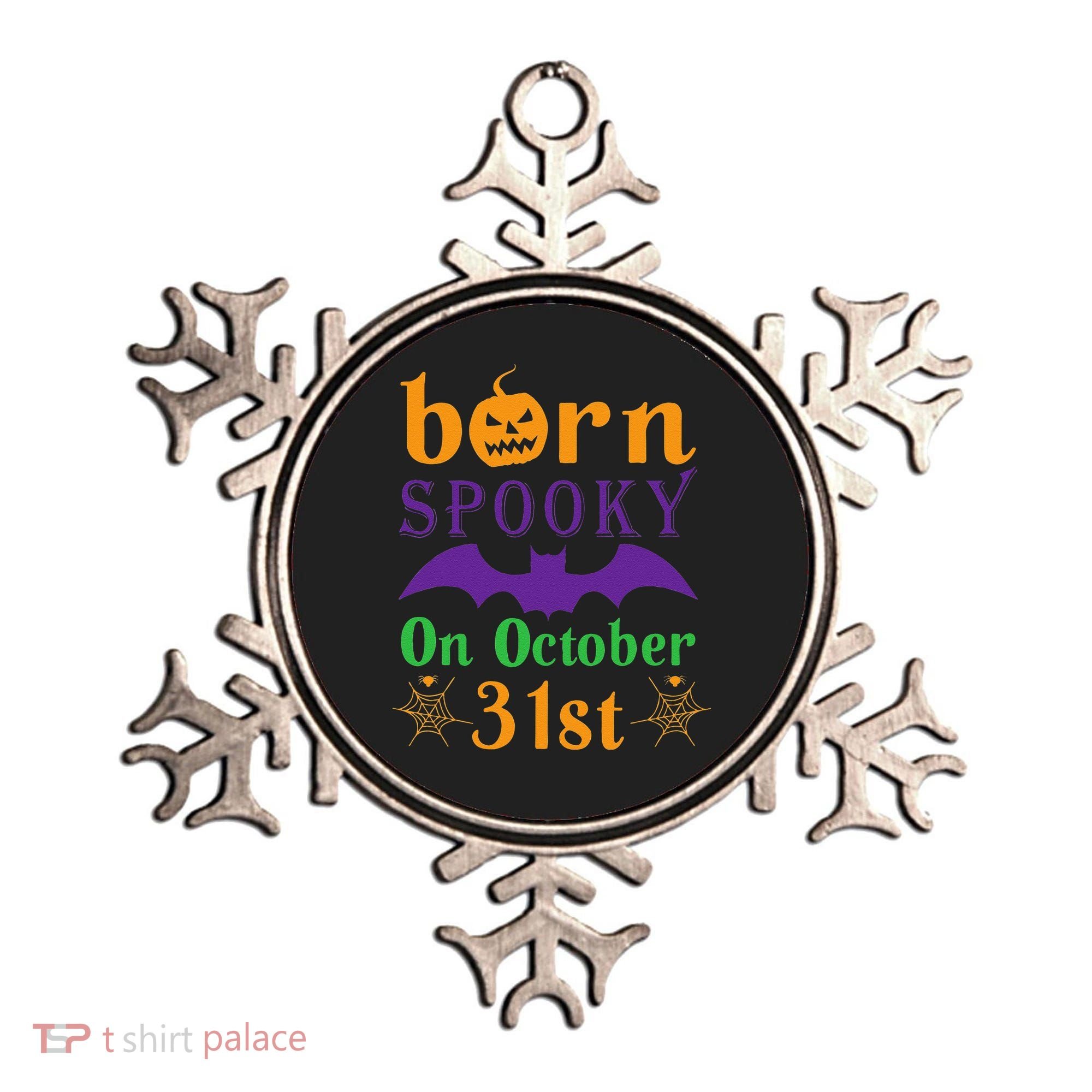 Born Spooky On Halloween October 31 Birthday Party Ornament