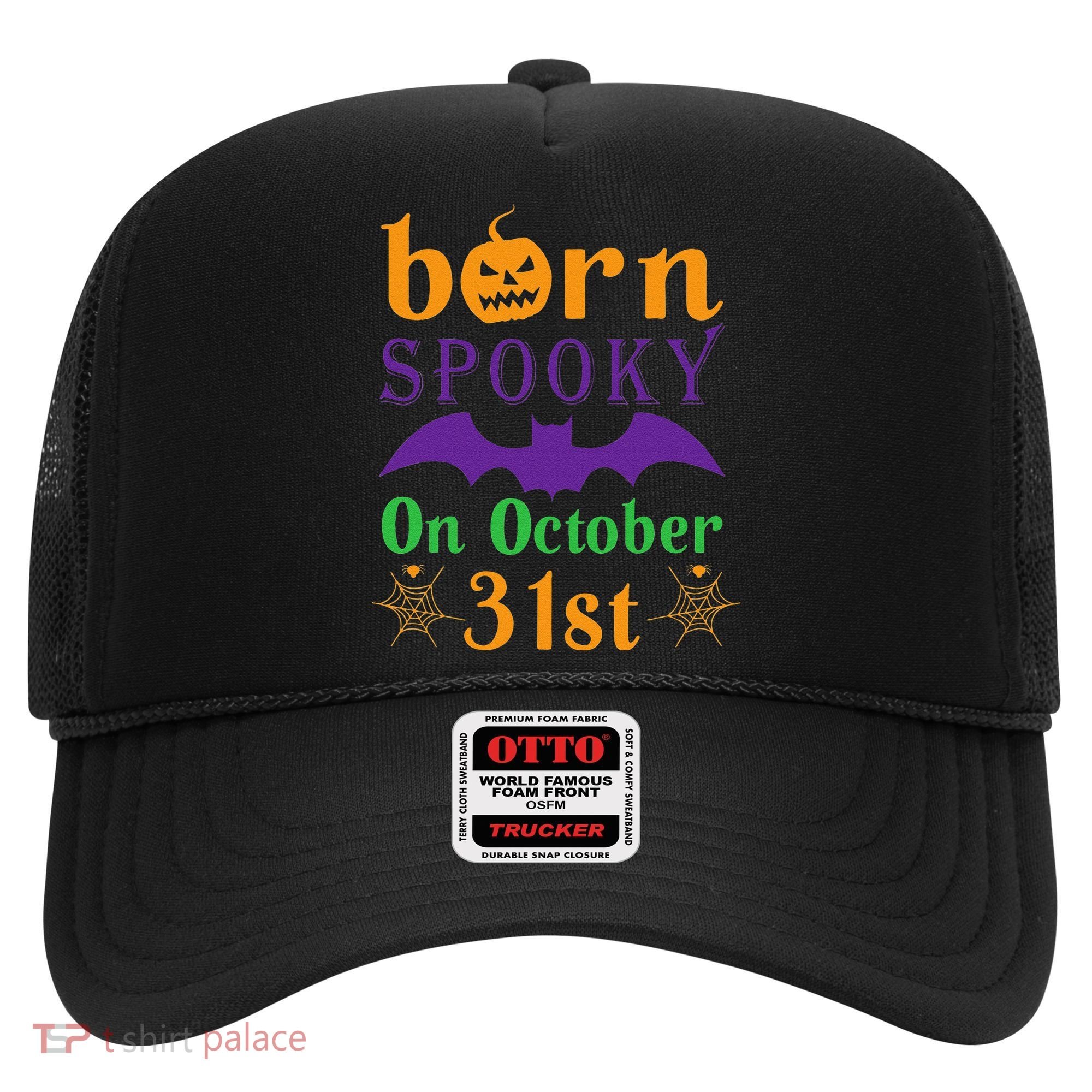 Born Spooky On Halloween October 31 Birthday Party Hat