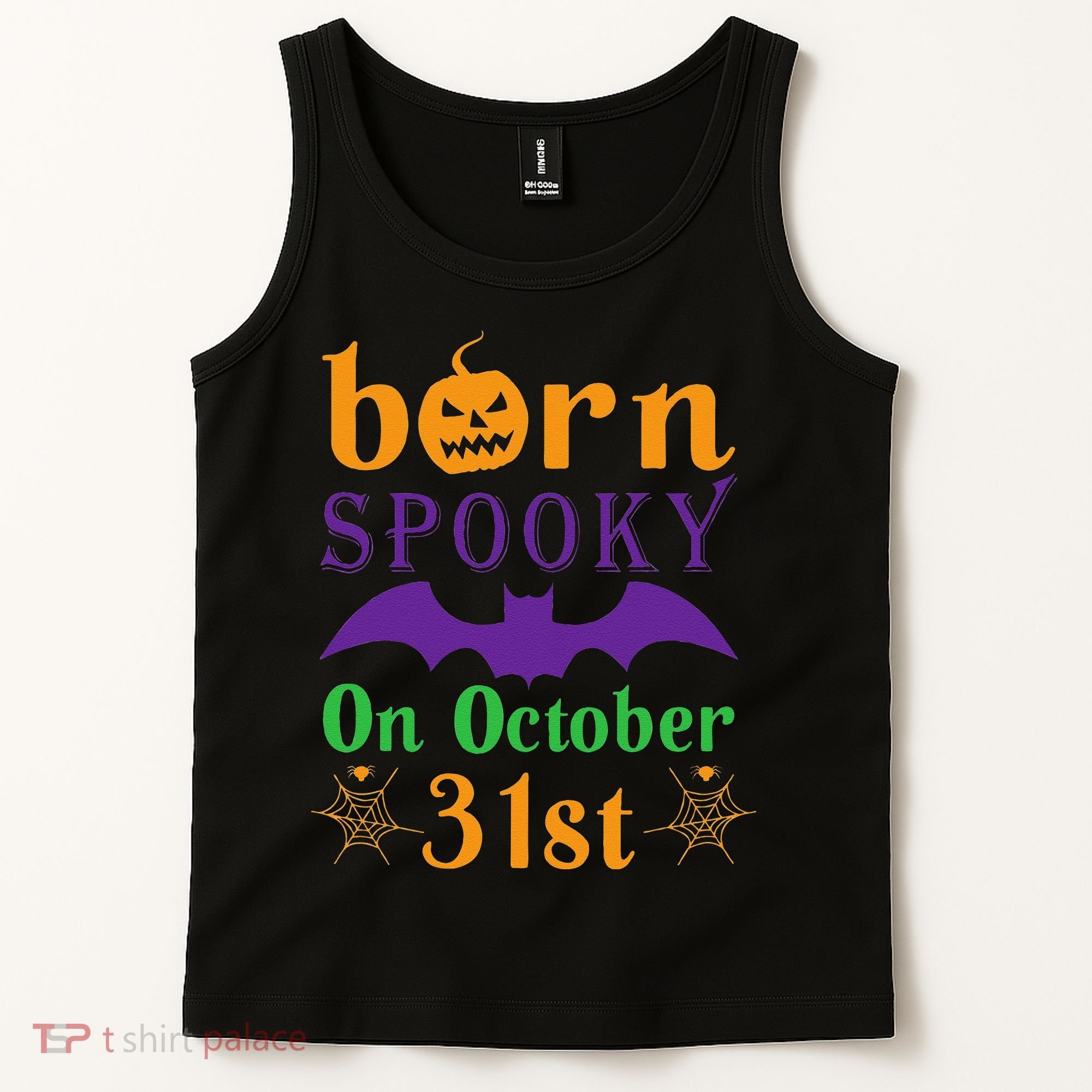 Born Spooky On Halloween October 31 Birthday Party Tank Top