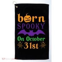 Born Spooky On Halloween October 31 Birthday Party Golf Towel thumb 0