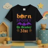 Born Spooky On Halloween October 31 Birthday Party Toddler T-Shirt thumb 3