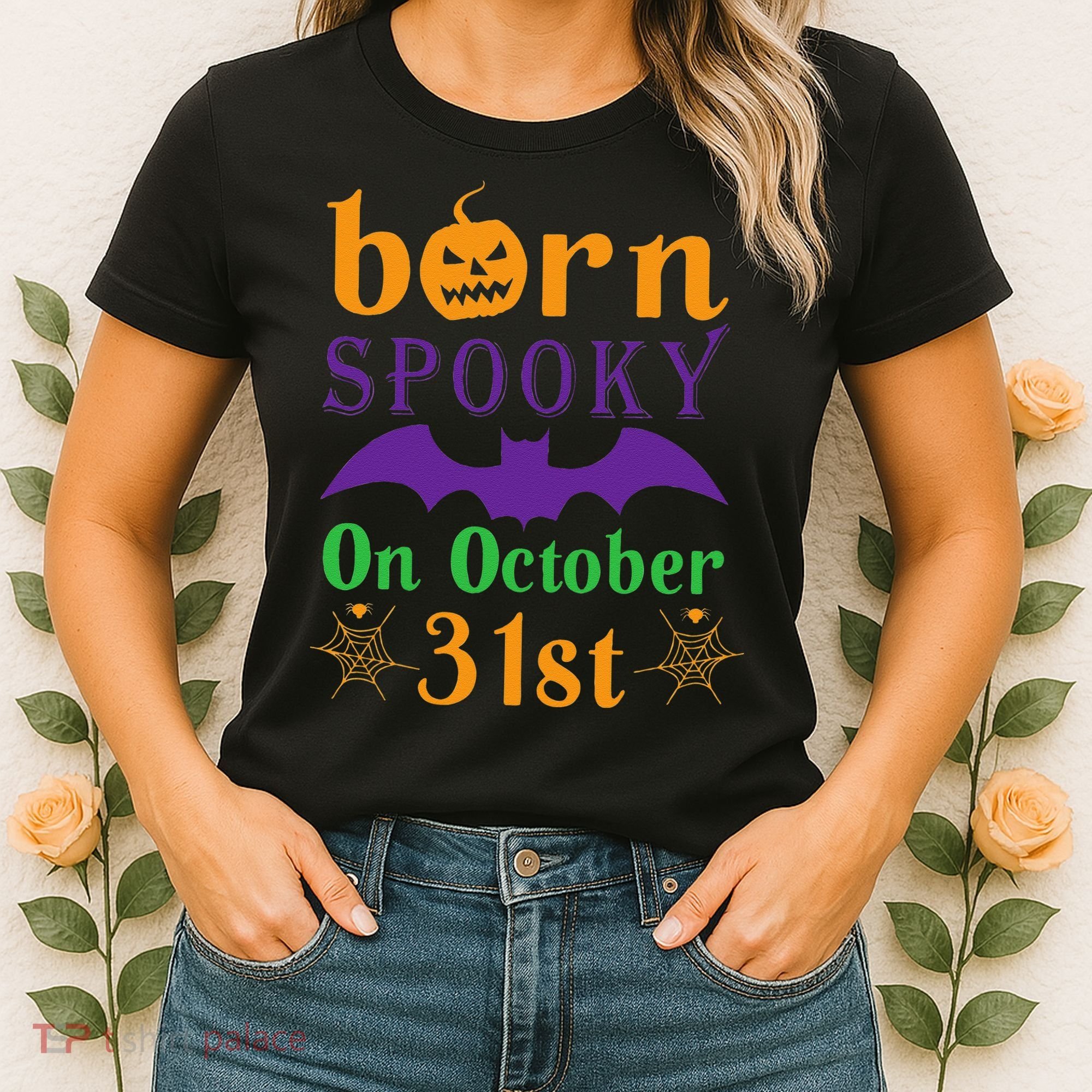 Born Spooky On Halloween October 31 Birthday Party Women's T-Shirt