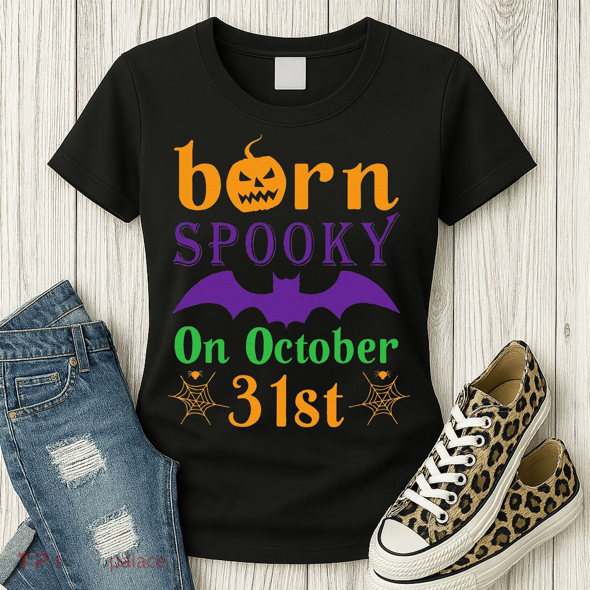 Born Spooky On Halloween October 31 Birthday Party Women's T-Shirt