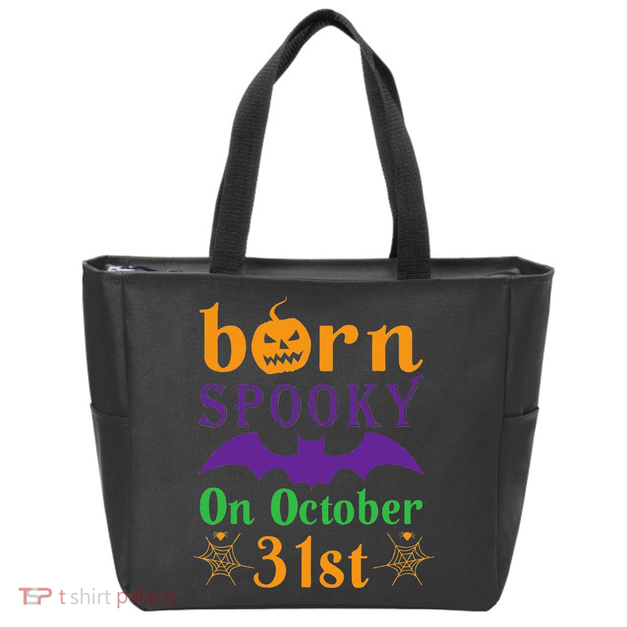 Born Spooky On Halloween October 31 Birthday Party Tote Bag