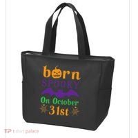 Born Spooky On Halloween October 31 Birthday Party Tote Bag thumb 3