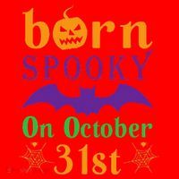 Born Spooky On Halloween October 31 Birthday Party Santa Hat thumb 1