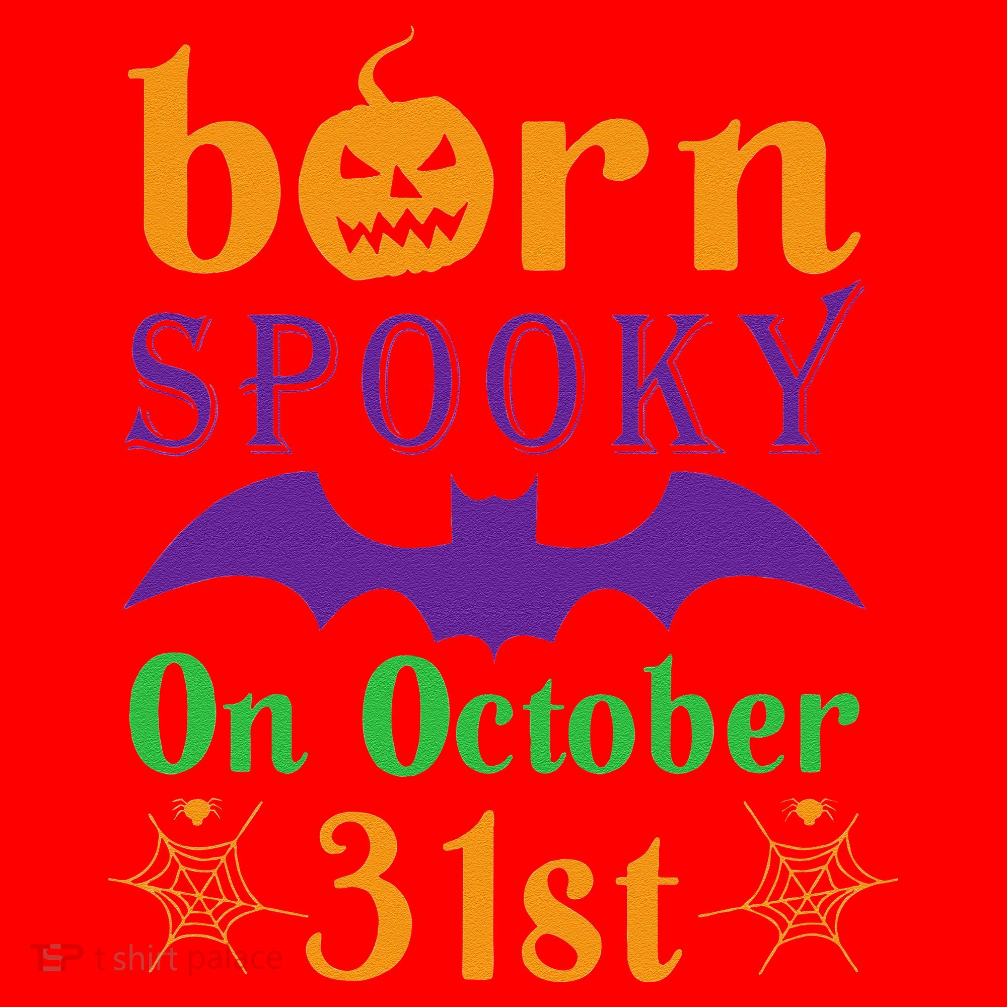 Born Spooky On Halloween October 31 Birthday Party Santa Hat
