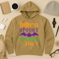 Born Spooky On Halloween October 31 Birthday Party Hoodie thumb 3