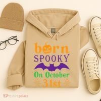 Born Spooky On Halloween October 31 Birthday Party Hoodie thumb 4