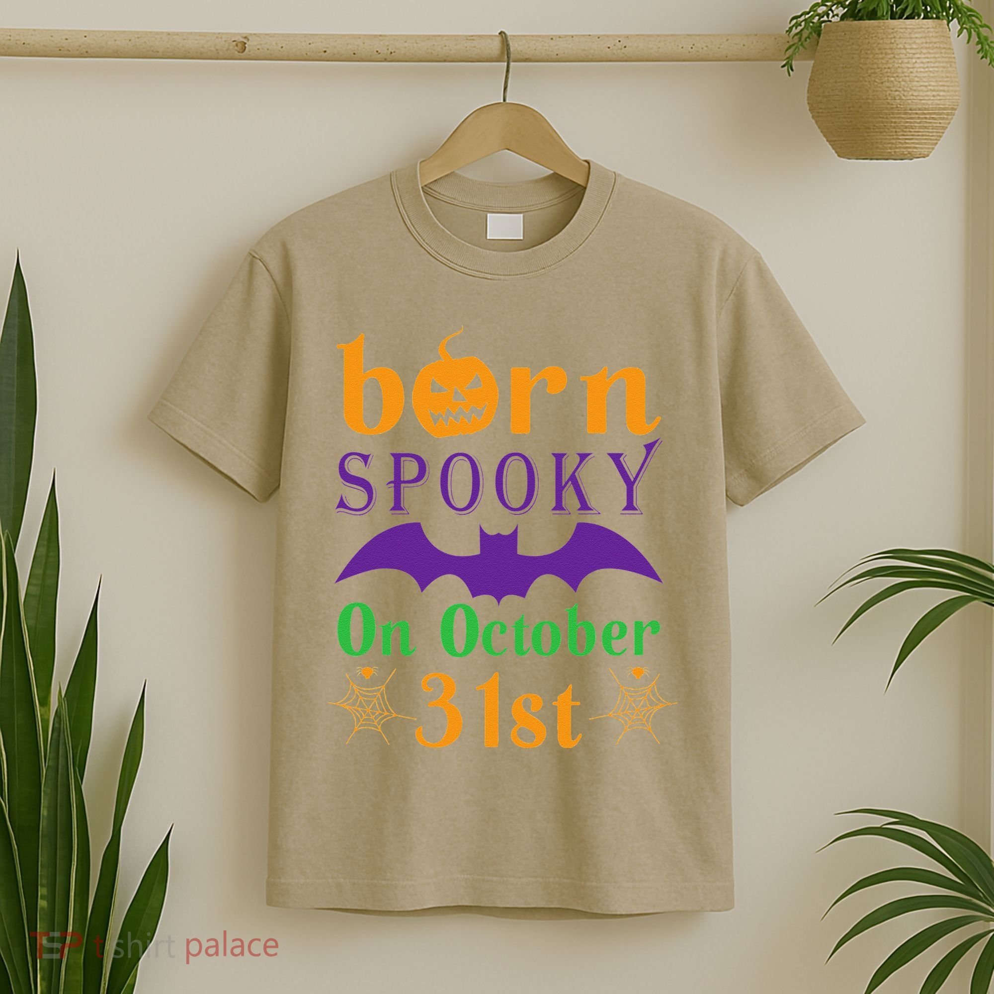 Born Spooky On Halloween October 31 Birthday Party T-Shirt