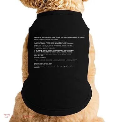 BSOD Computer Error Blue Screen Of Death Doggie Tank