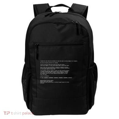 BSOD Computer Error Blue Screen Of Death Backpack