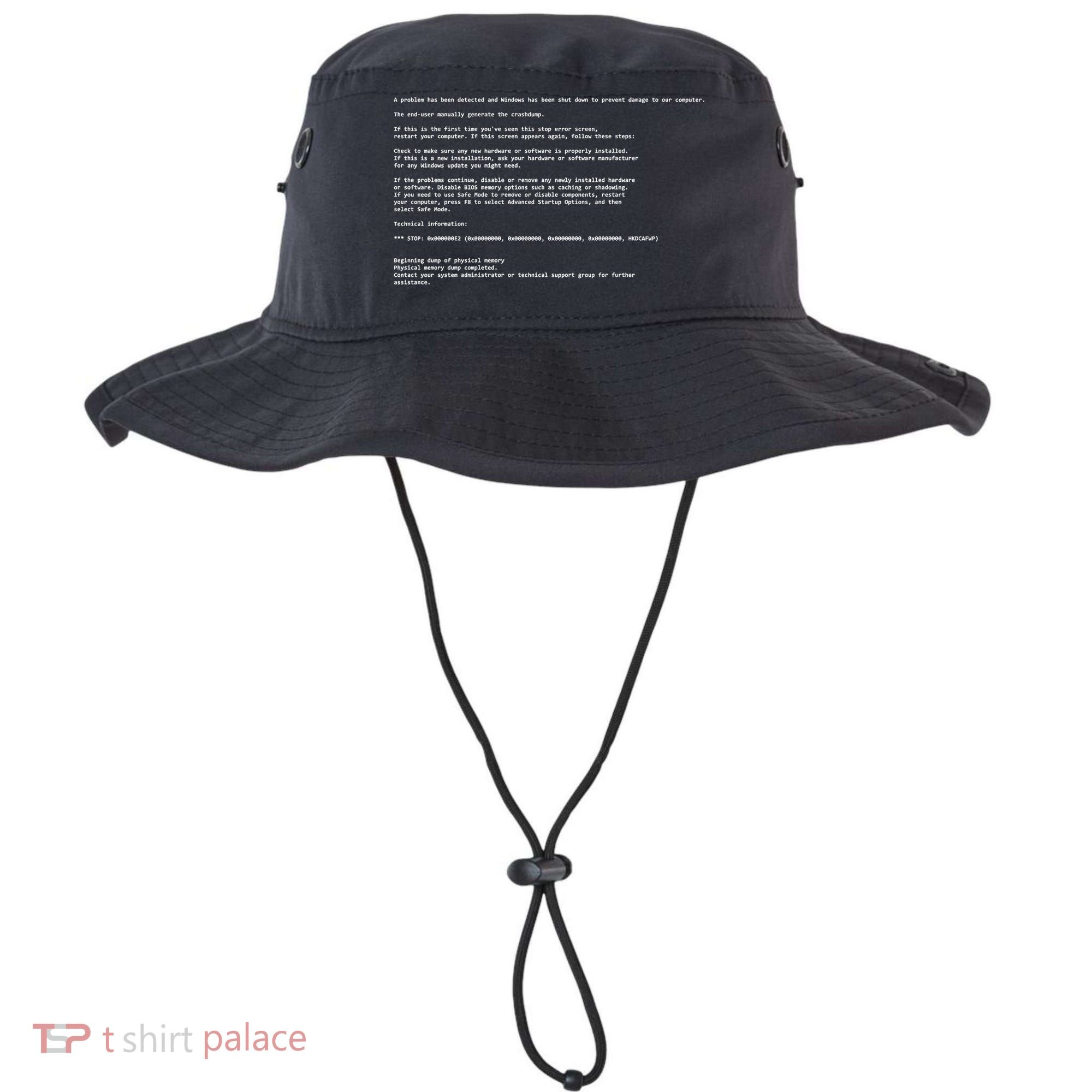 BSOD Computer Error Blue Screen Of Death Bucket Hat
