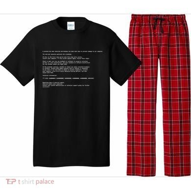 BSOD Computer Error Blue Screen Of Death Pajama Set