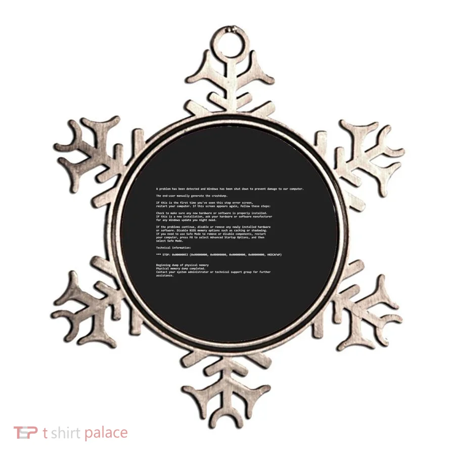 BSOD Computer Error Blue Screen Of Death Ornament