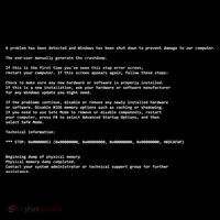BSOD Computer Error Blue Screen Of Death Ornament thumb 1
